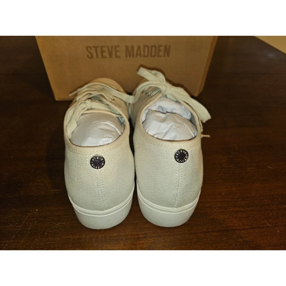 Steve Madden Women's Elore, Tan Lace Sneakers, Size‎ 11M.